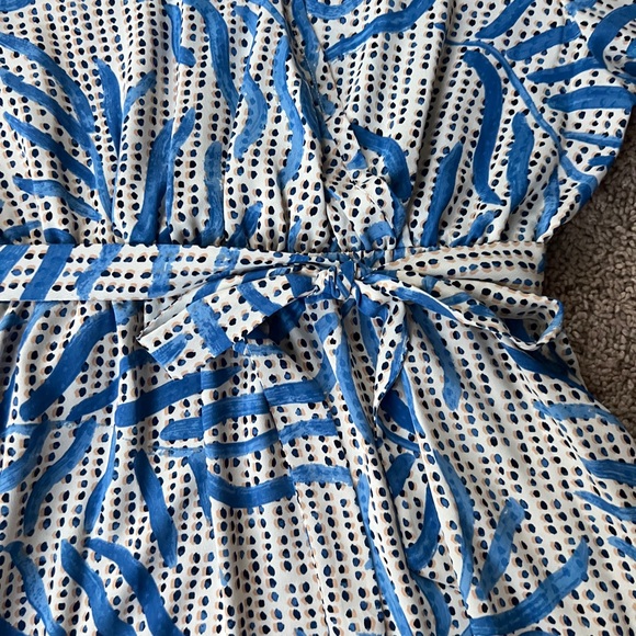 NIC+ZOE Blue and White Midi Dress - Picture 6 of 14